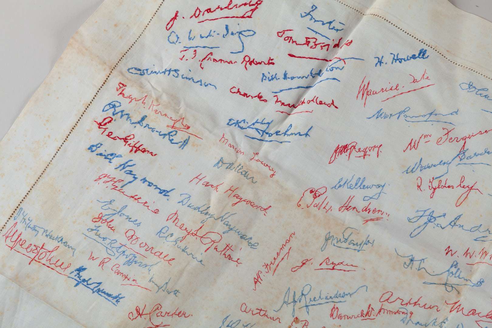 An autographed embroidered table cloth MCC Tour, 1924-25. - Image 2 of 3
