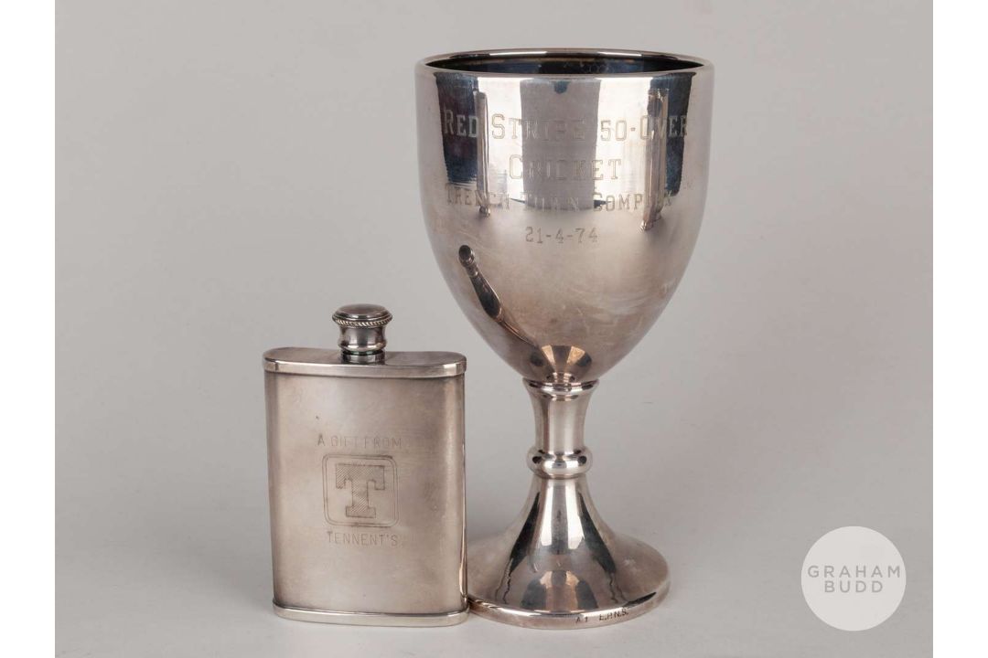 Lance Gibbs five various white-metal tankards. - Image 3 of 3