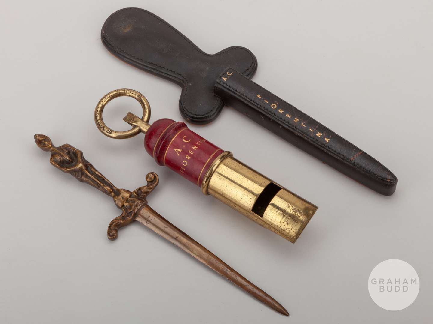 David Sadler two Anglo-Italian Cup gifts, 1973.