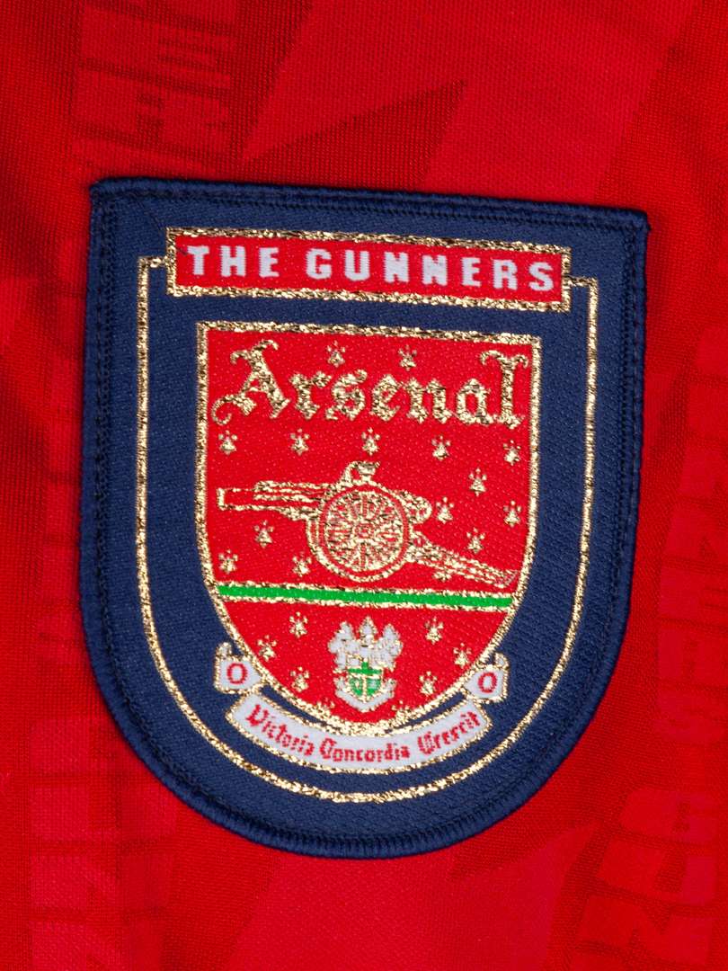 Red and white No.6 Arsenal autographed short-sleeved shirt 1995-96 - Image 3 of 6