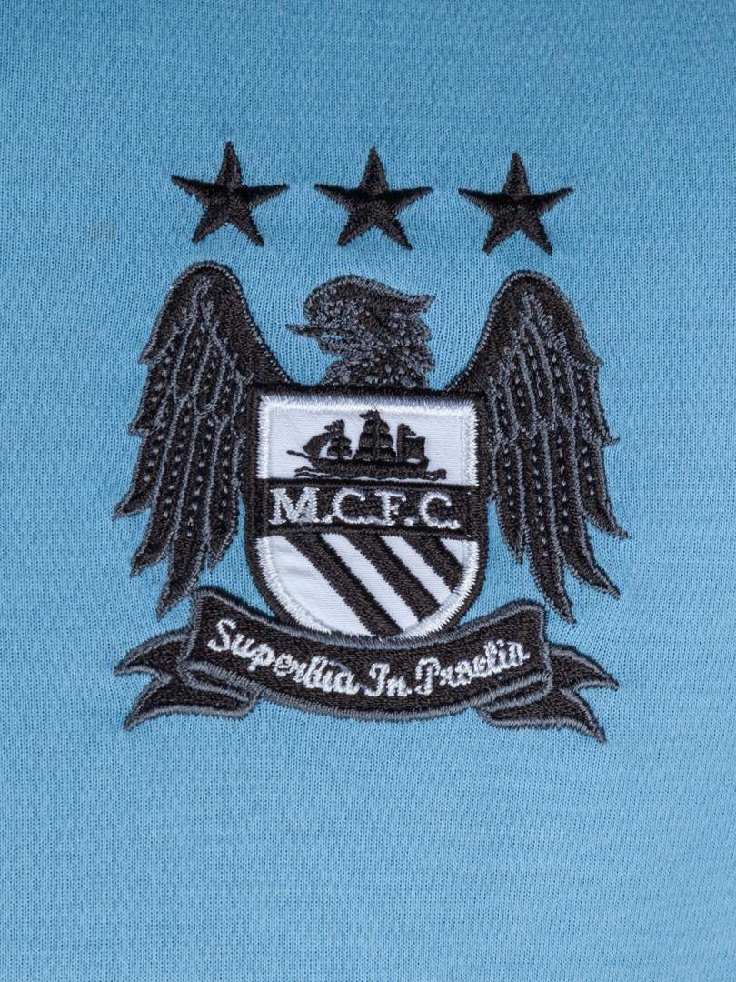 Mario Balotelli sky blue number 45 Manchester City long sleeved shirt 2012/12. - Image 3 of 7