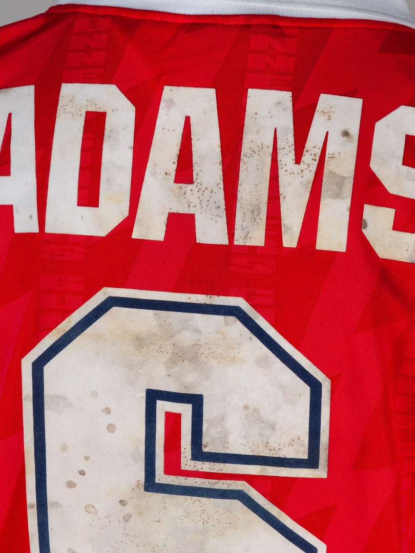 Red and white No.6 Arsenal autographed short-sleeved shirt 1995-96 - Image 5 of 6