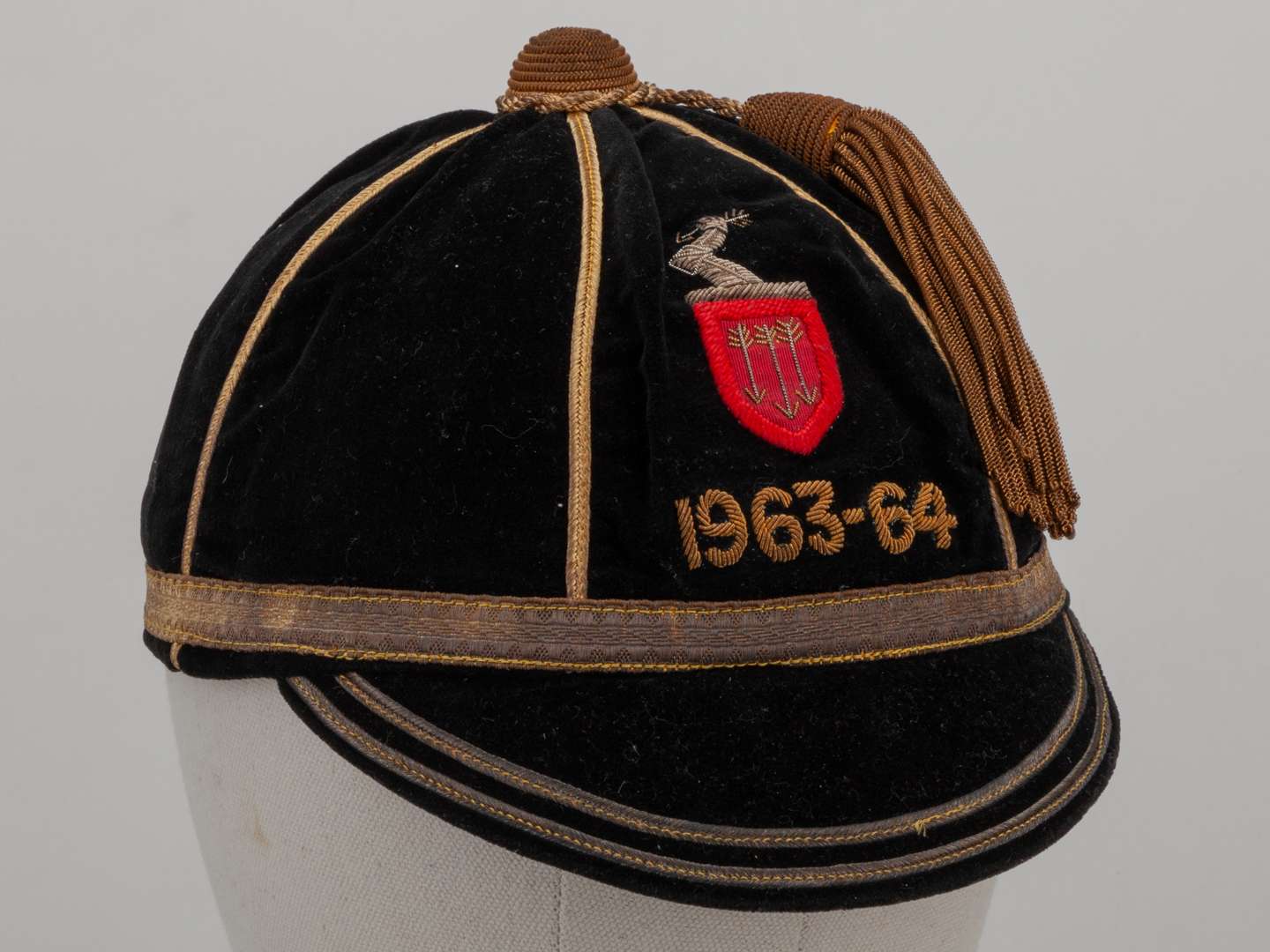 David Duckham black rugby cap, 1963-64&nbsp;