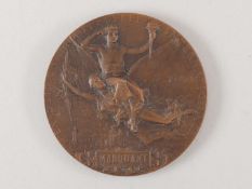 Paris 1900 Exposition Universelle Internationale award medal.