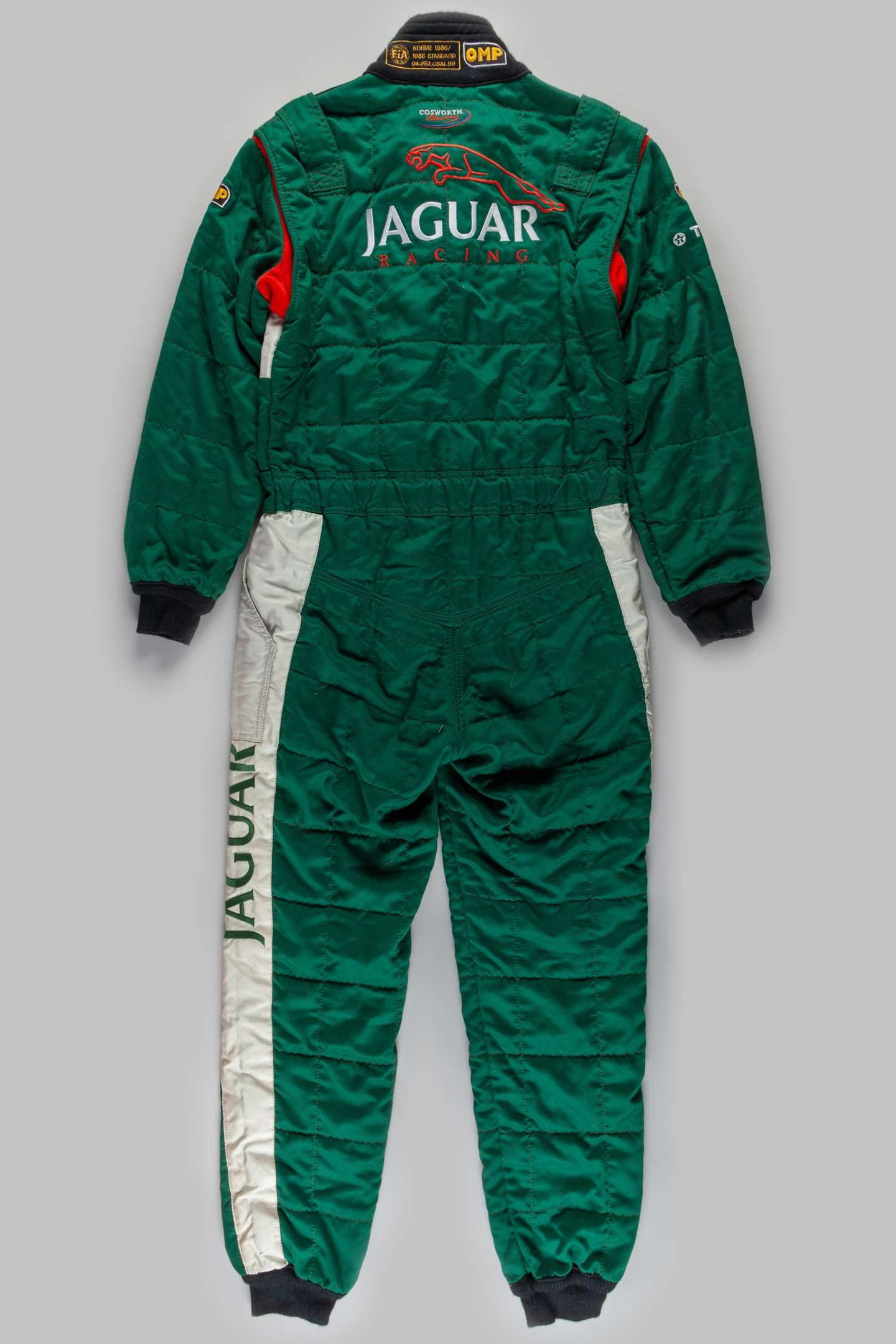 Johnny Herbert Jaguar test used race suit, by OMP - Image 2 of 7
