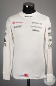 Pastor Maldonado raced used Williams Nomex top.