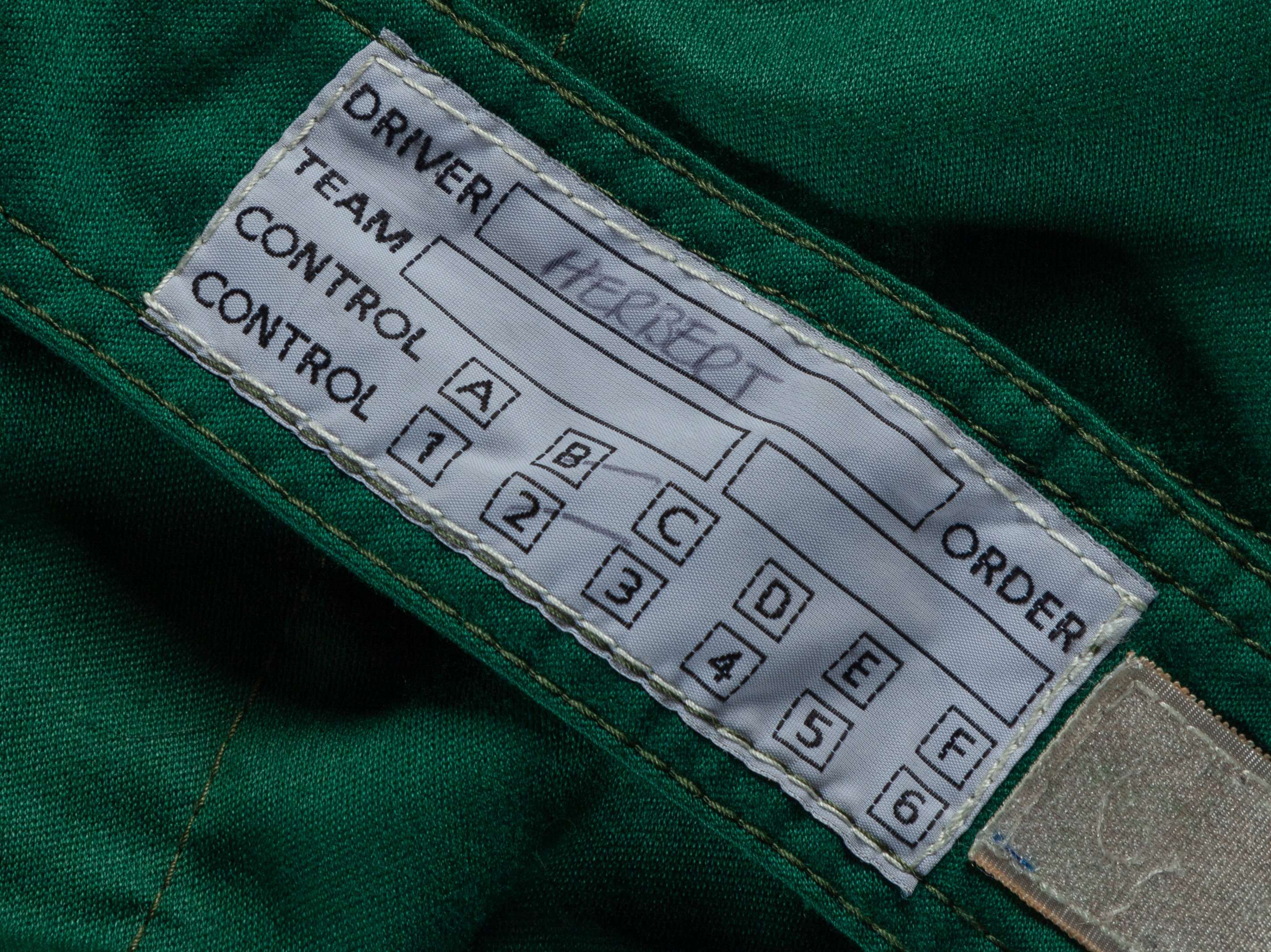Johnny Herbert Jaguar test used race suit, by OMP - Image 3 of 7