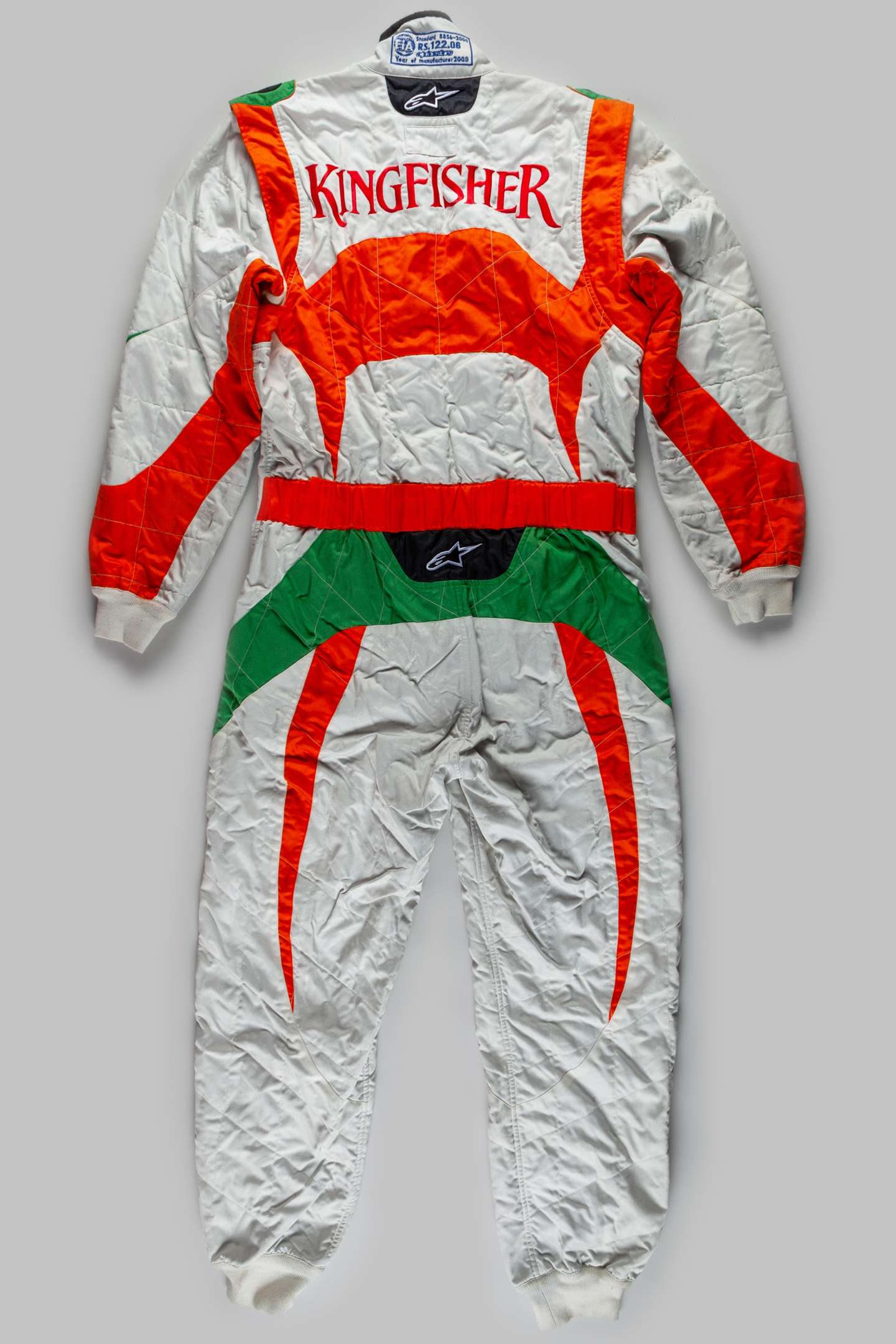 An original pit crew suit as used by a Force India team mechanic in the 2009. - Image 2 of 5
