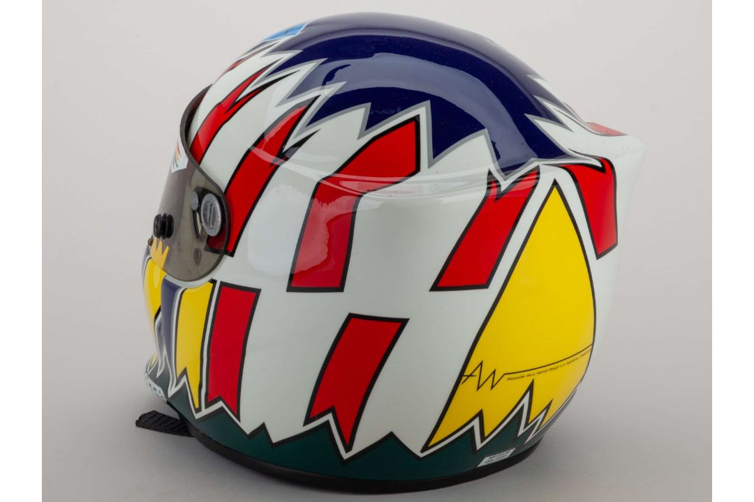 An Alexander Wurz autographed Bieffe helmet with sponsors logos - Image 5 of 6