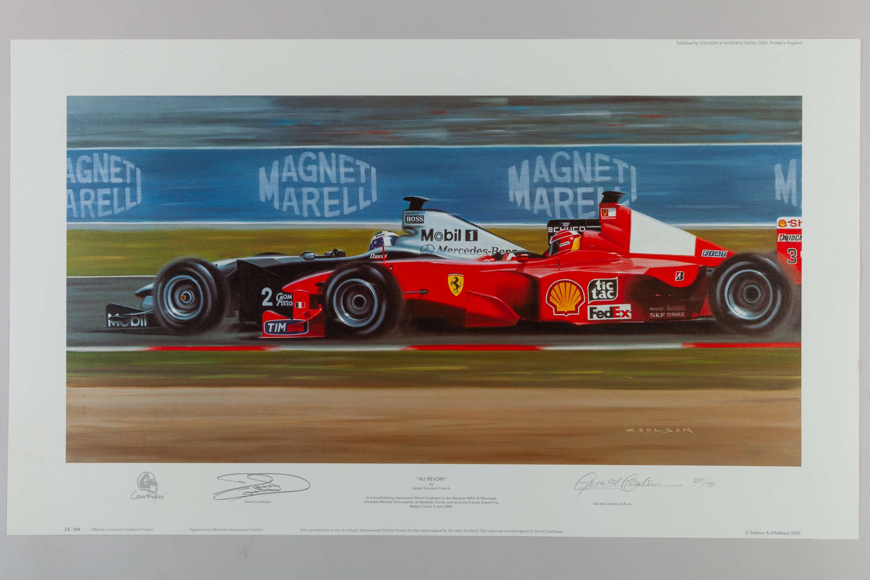 Gerald Coulson, “Au Revoir” limited edition print