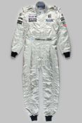 Mika Hakkinen 1997 used race suit by Sparco.