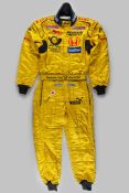 Takuma Sato B & H Jordon race suit, by Sparco,