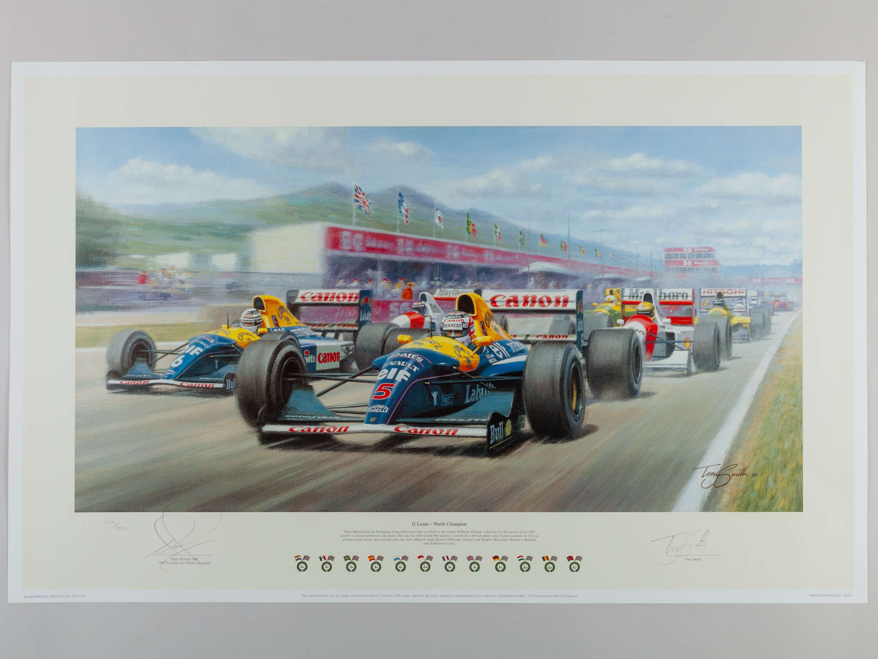 Tony Smith, “Il Leone - World Champion” limited edition print