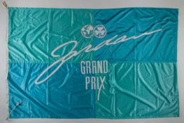 Rare Jordan Grand Prix factory flag.