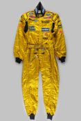 Giancarlo Fisichella B & H Jordon race suit, by Sparco