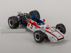 An Ebbro Premium Collection 1:20 scale model of a Honda F1 RA 301 racing car