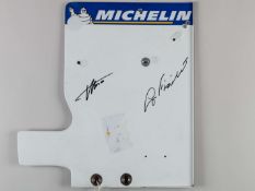 A 2002 Renault B202 rear wing endplate
