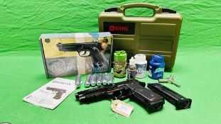 PIETRO BERETTA MOD 92 A1 18 ROUND CO2 BLOW BACK STEEL BB AIR PISTOL COMPLETE WITH ORIGINAL BOX,