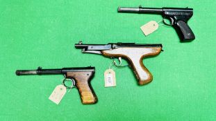 THREE VINTAGE AIR PISTOLS TO INCLUDE DIANA MOD 2 AND DIANA MARK IV - (ALL GUNS TO BE INSPECTED AND