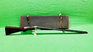 G E LEWIS 12 BORE SIDE BY SIDE SHOTGUN #11760, BOX LOCK EJECTOR, BARREL LENGTH 30