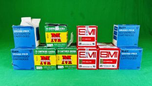 400 X 16 GAUGE CARTRIDGES (125 X SMI 8 SHOT 28 GRM LOAD, 125 X MAIONCHI 7 SHOT,