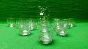 TWELVE SPIRIT TUMBLERS,