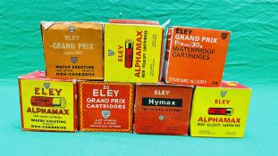 174 X 12 GAUGE ELEY COLLECTORS CARTRIDGES TO INCLUDE ALPHAMAX, GRAND PRIX,
