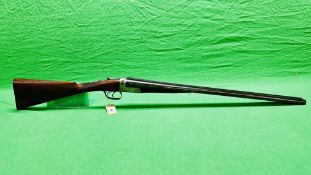 BLAND 12 GAUGE SIDE BY SIDE SHOTGUN #16039, 281/4 INCH BARRELS,