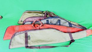 6 X VARIOUS CANVAS RIFLE SLIPS