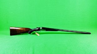 ALEX MARTIN 12 BORE SIDE BY SIDE SHOTGUN,