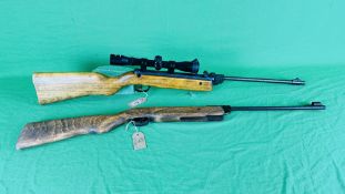 DIANA MODEL 76 VINTAGE .22 CALIBRE BREAK BARREL AIR RIFLE ALONG WITH DIANA MODEL 77 .