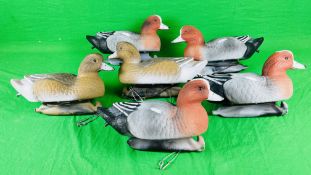 6 AS NEW DECOY WIGEON DUCKS