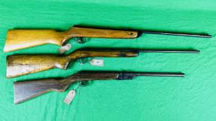 A GROUP OF 3 VINTAGE AIR GUNS TO INCLUDE DIANA MODEL 16, BSA METEOR .177 & BSA CADET .