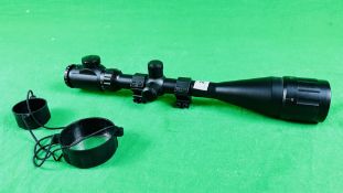 A 6-124 X 50 AOEG RIFLE SCOPE WITH MOUNTS