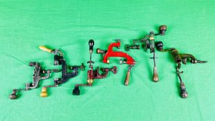 A GROUP OF 6 VARIOUS ANTIQUE AND VINTAGE SHOTGUN CARTRIDGE RELOADERS INCLUDING M.F.B 1849, J.