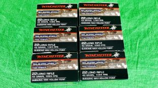 300 X ROUNDS WINCHESTER SUBSONIC 22 LONG RIFLE 42 GRAIN - (REF: 1596) - (TO BE COLLECTED IN PERSON