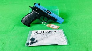 AS NEW CHIPPA 75 8MM BLANK FIRE PISTOL WITH HARD TRANSIT CASE AND ACCESSORIES - (ALL GUNS TO BE