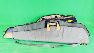 5 X GOOD QUALITY CANVAS RIFLE SLIPS TO INCLUDE BUFFALO RIVER, JACK PIKE, SMOKEY BRANCH,