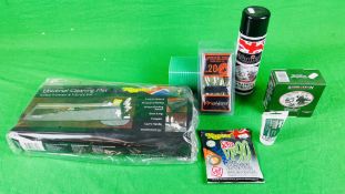 A GROUP OF SHOTGUN CLEANING ACCESSORIES TO INCLUDE 450ML NAPIER RAPID DEGREASER, NAPIER,