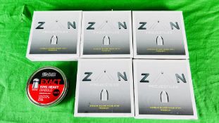 1000 X ZAN PROJECTILES .25 AIR GUN SLUGS + 300 JSB MATCH EXACT KING HEAVY .