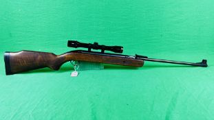 BSA AIRSPORTER S .22 UNDER LEVER AIR RIFLE FITTED WITH A.S.