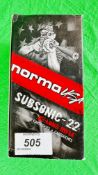 500 ROUNDS NORMA USA SUBSONIC-22 .
