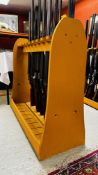 TWO X 19 GUN CAPACITY FREE STANDING GUN RACKS
