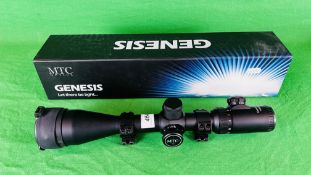 MTC OPTICS GENESIS LR 5-20X50 RIFLE SCOPE BOXED WITH MOUNTS AND ACCESSORIES