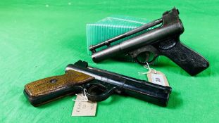TWO VINTAGE THE WEBLEY MARK 1 .