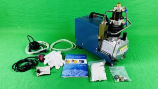 ELECTRIC HIGH PRESSURE AIR PUMP WITH INSTRUCTIONS - SOLD AS SEEN