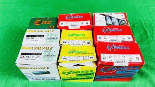 225 X 12 & 20 GAUGE CARTRIDGES TO INCLUDE EXPRESS 32 GRM 6 SHOT, 28GRM 7 SHOT,