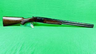 BAIKAL 12 GAUGE OVER AND UNDER SHOTGUN, 28½ INCH FIXED CHOKE BARRELS, TWIN TRIGGER EJECTOR,