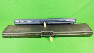 TWO GUN HARD TRANSIT CASES TO INCLUDE BERETTA SHOTGUN CASE & HOPPES PROTECTOR RIFLE CASE