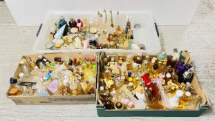 3 X BOXES CONTAINING AN EXTENSIVE COLLECTION OF ASSORTED MODERN AND VINTAGE AVON PERFUME BOTTLES TO